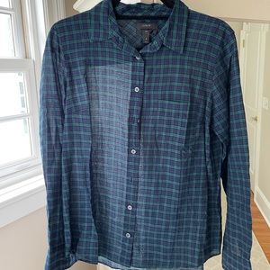 JCrew Blackwatch Tartan Shirt - Size 6